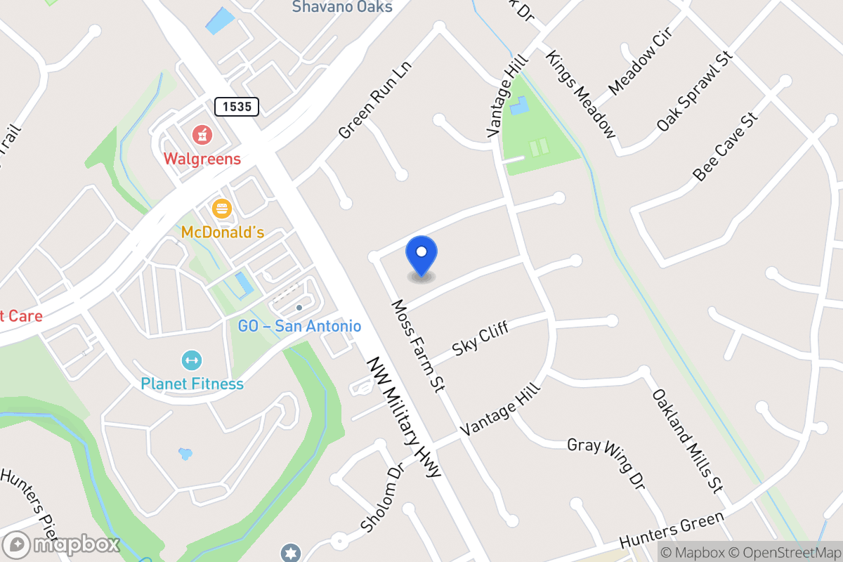 Map of 2923  Oak Falls St