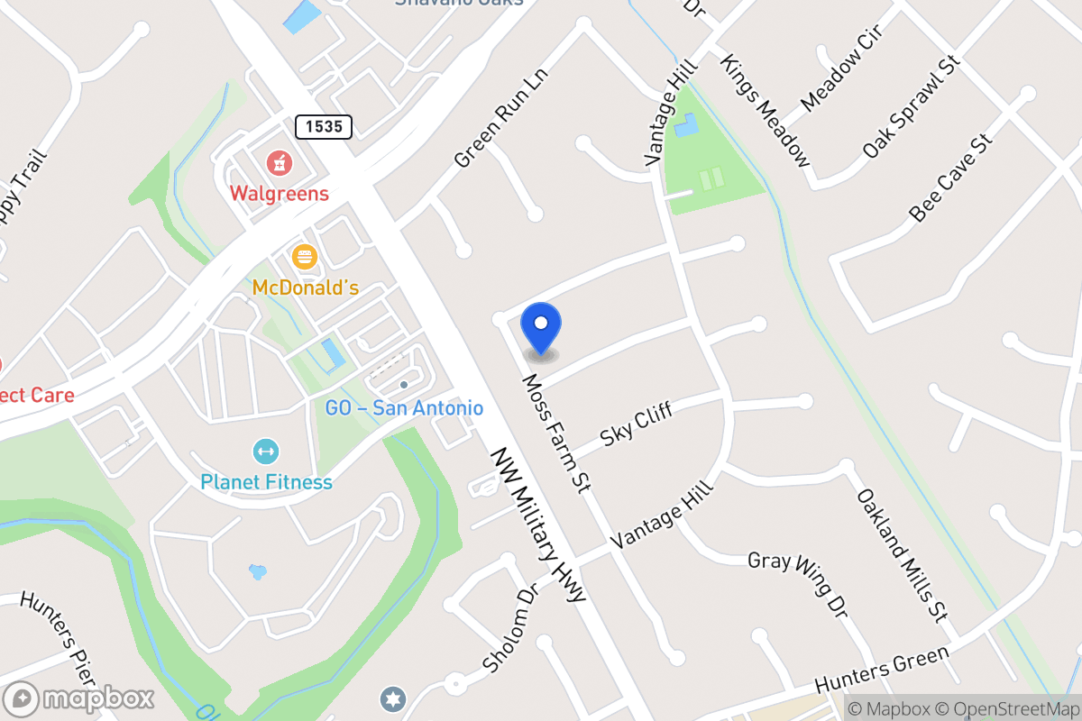 Map of 2927  Oak Falls St