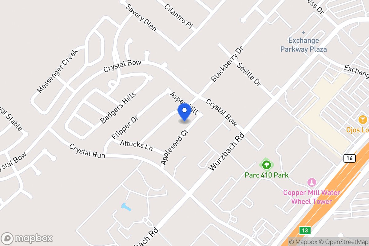 Map of 4911  Appleseed Ct