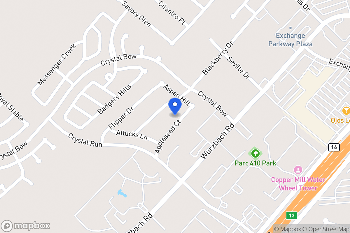 Map of 4905  Appleseed Ct