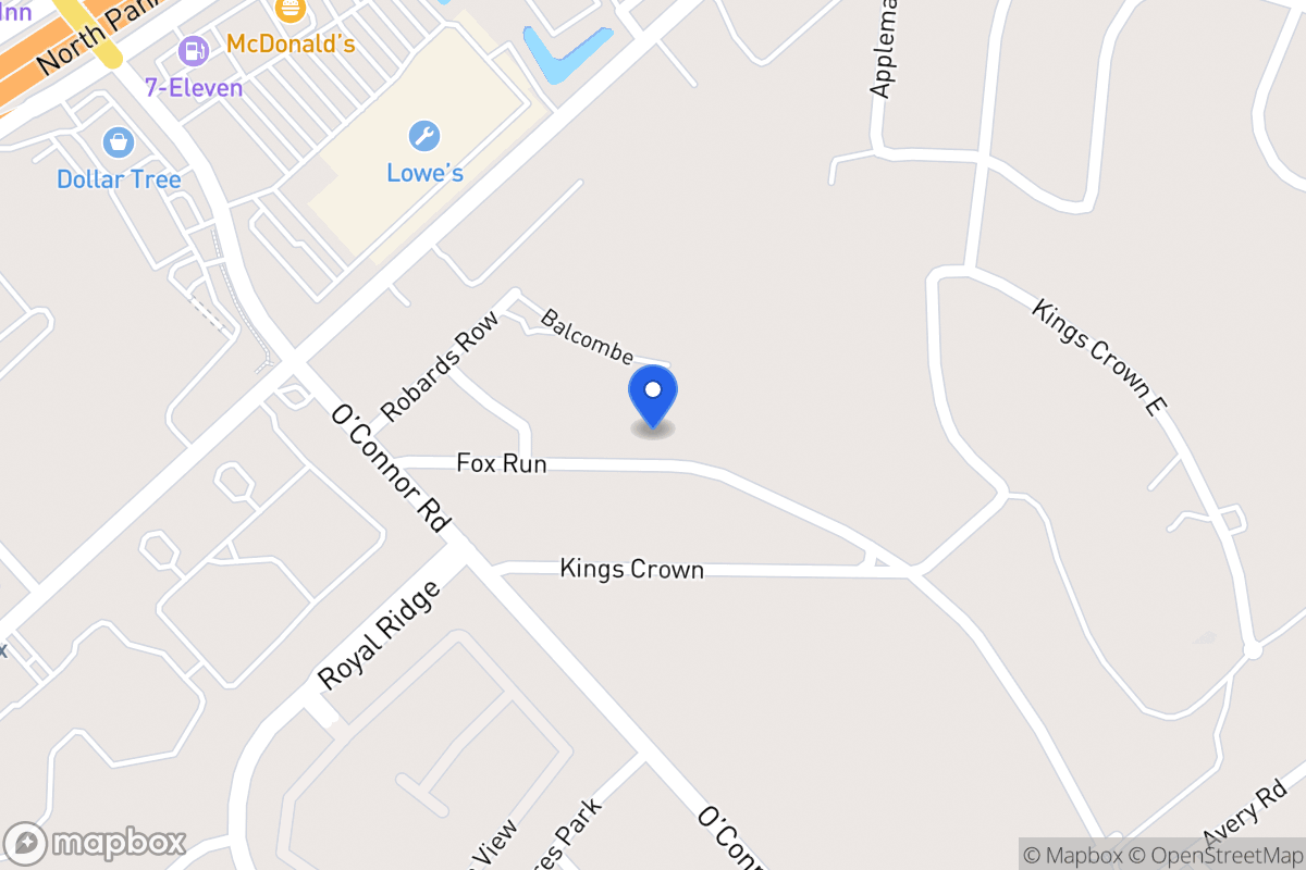 Map of 6381  Fox Run