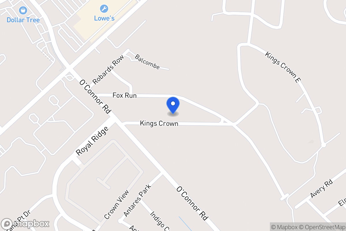 Map of 6393  Kings Crown St