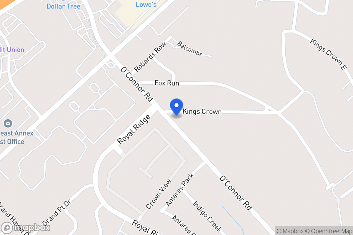 Map of 6312  Kings Crown St
