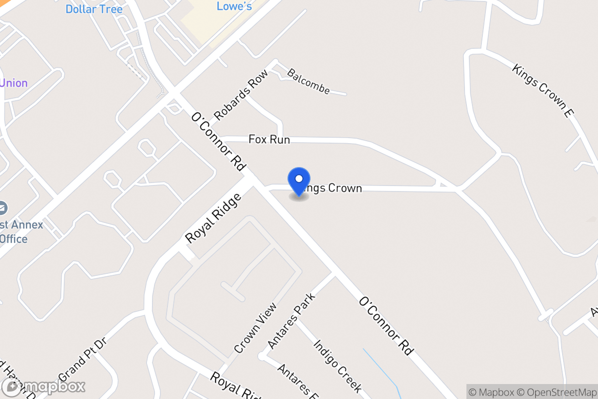 Map of 6330  Kings Crown St