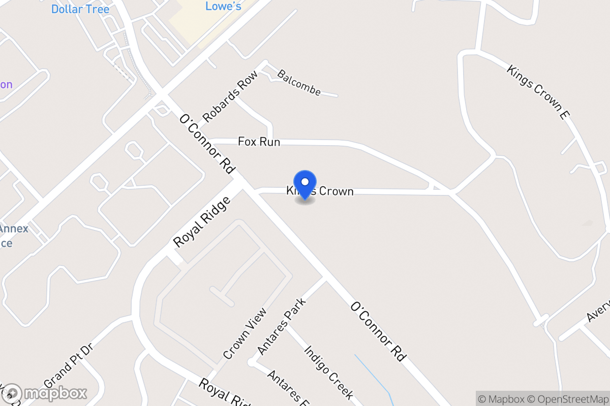 Map of 6348  Kings Crown St