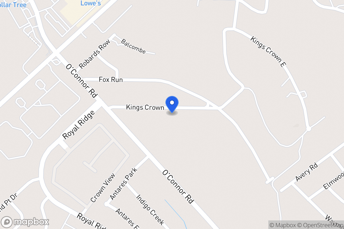 Map of 6418  Kings Crown St
