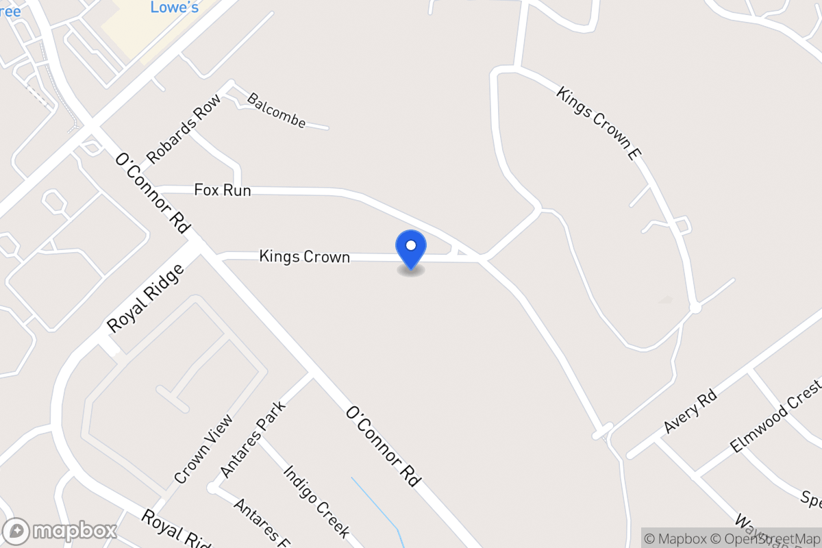 Map of 6446  Kings Crown St