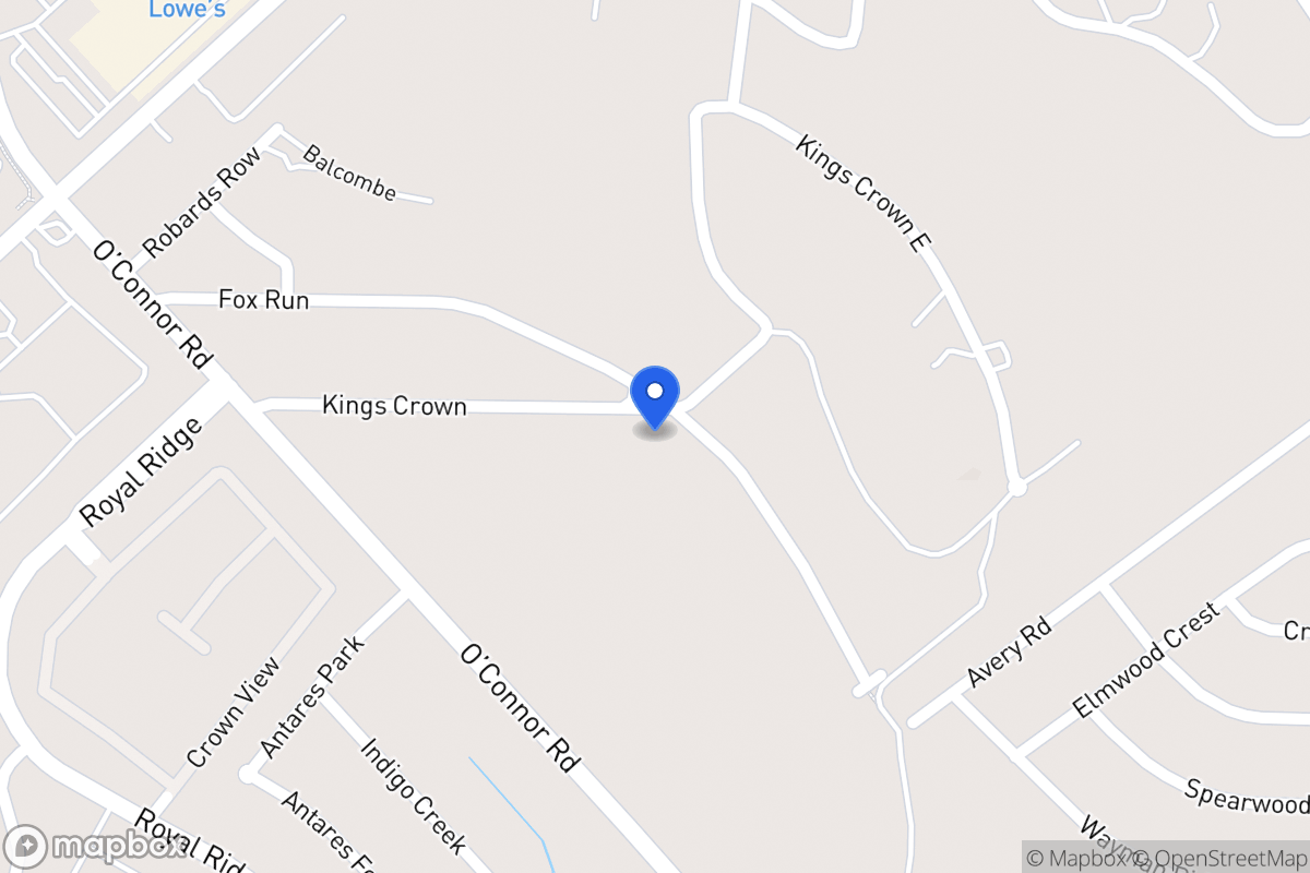Map of 6482  Kings Crown St