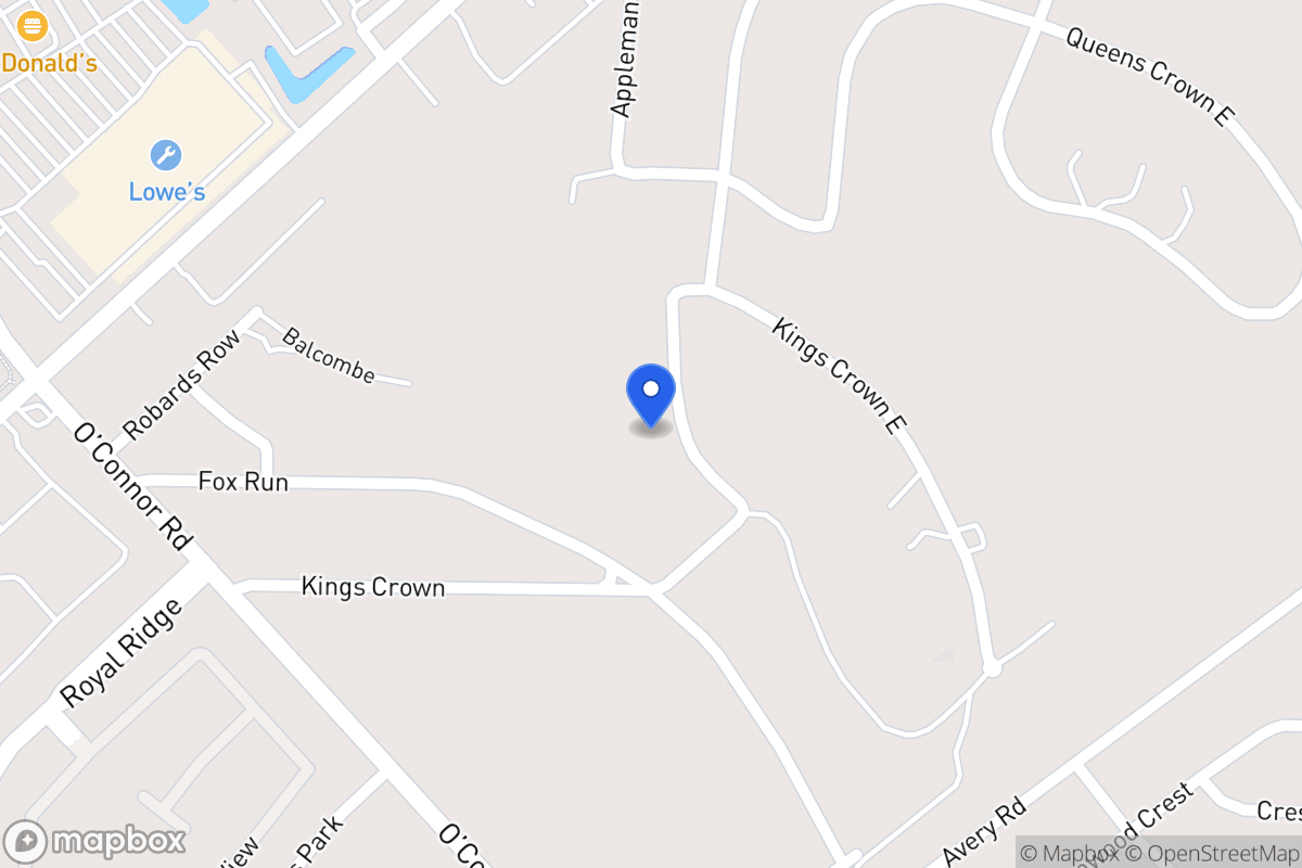 Map of 6516  Kings Crown W