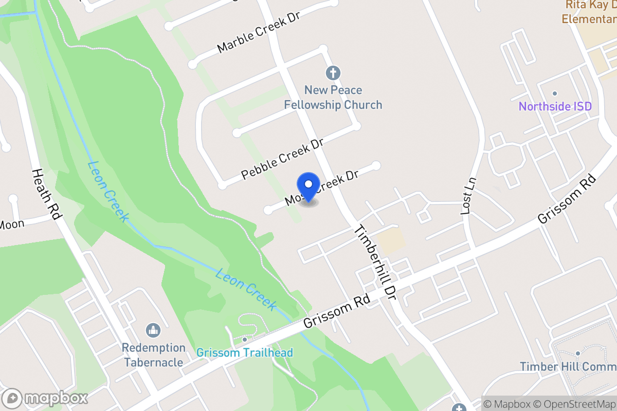 Map of 7210  Moss Creek Dr