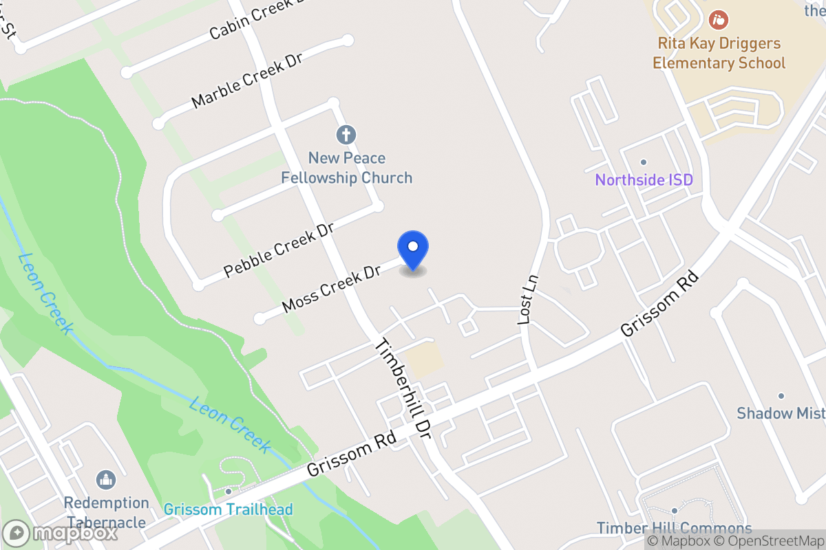 Map of 7106  Moss Creek Dr