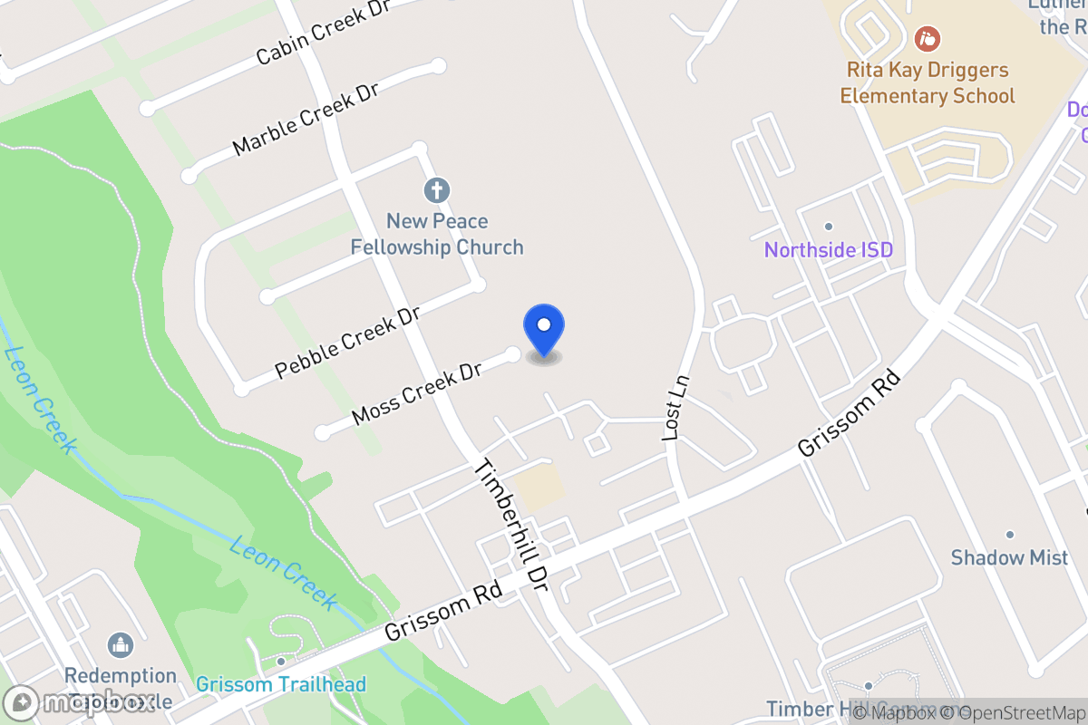 Map of 7102  Moss Creek Dr