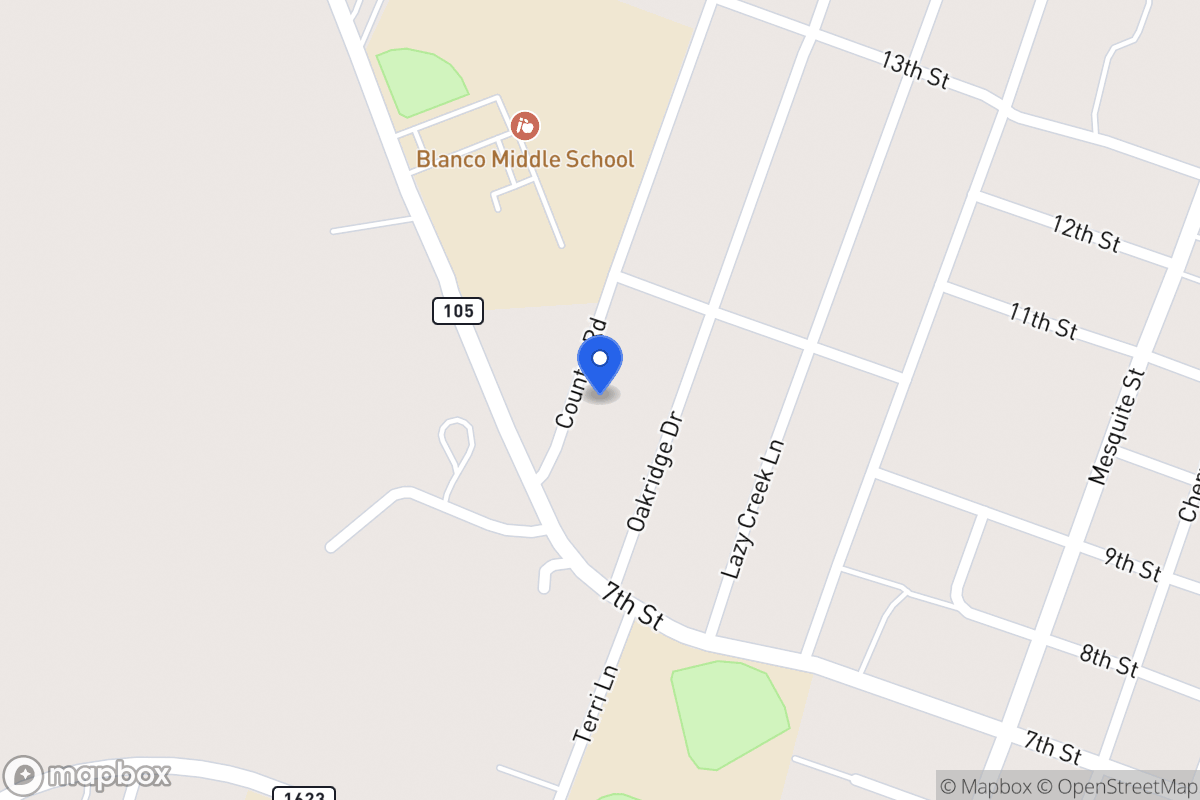 Map of 900  Country  Rd, Blanco, Tx 78606, Blanco