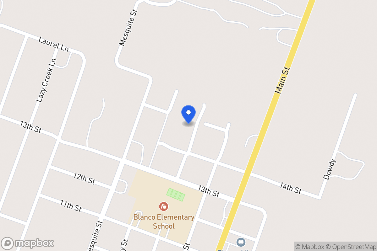 Map of 710  14th St, Blanco, Tx 78606, Blanco