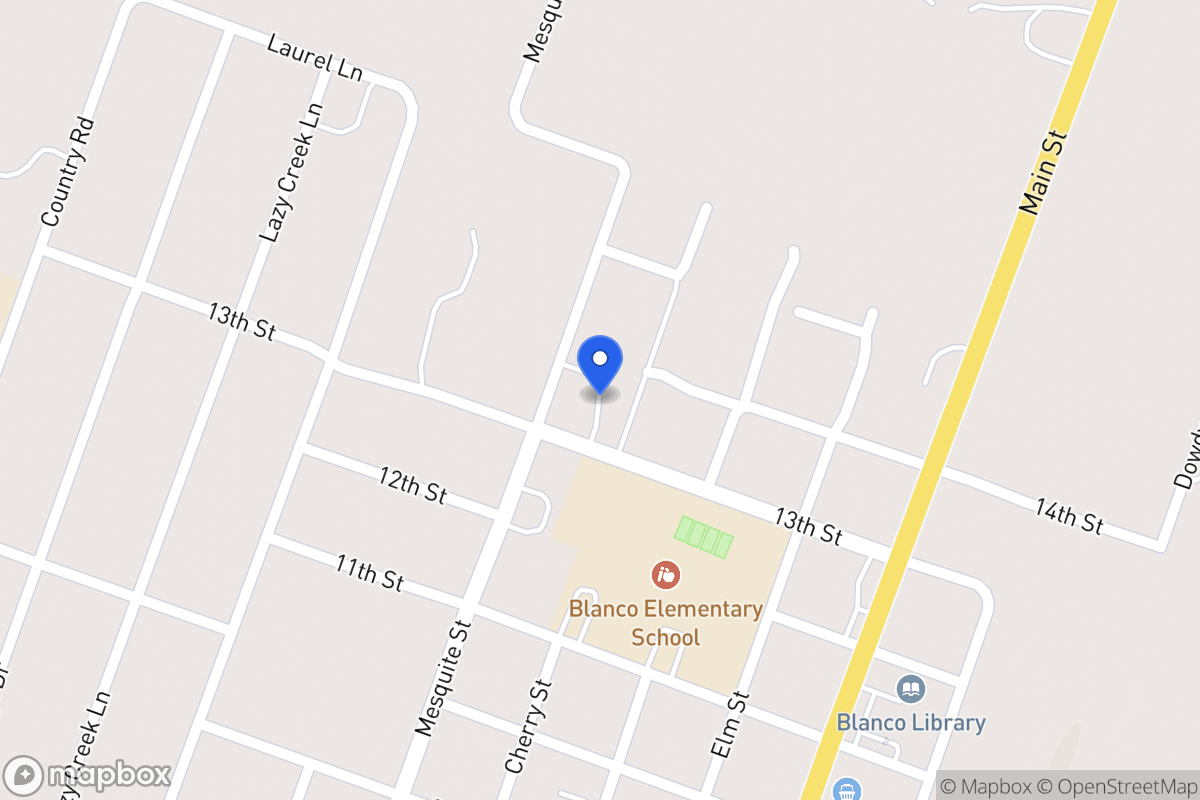 Map of 810  13th  St, Blanco, Tx 78606, Blanco