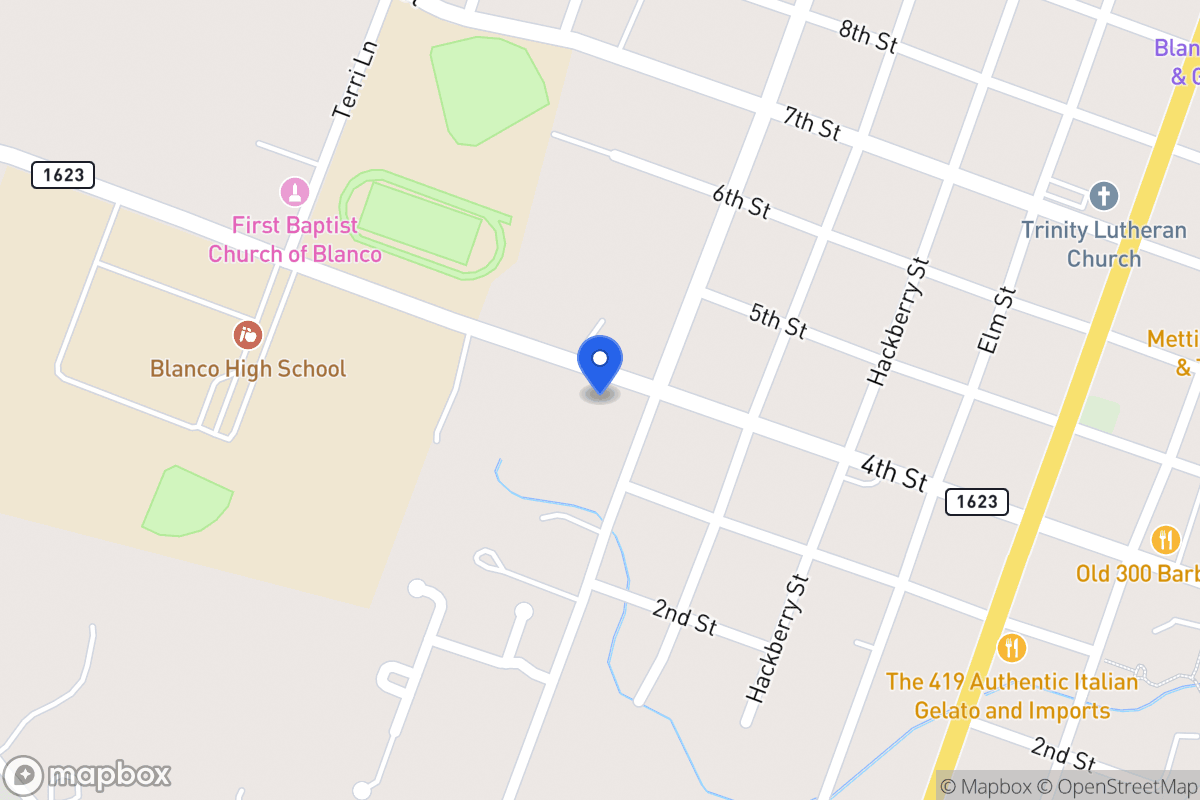 Map of 317  Mesquite , Blanco, Tx 78606, Blanco