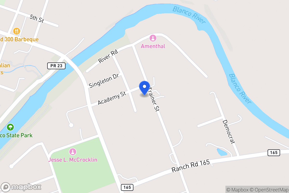 Map of 311  Trainer St, Blanco, Tx 78606, Blanco