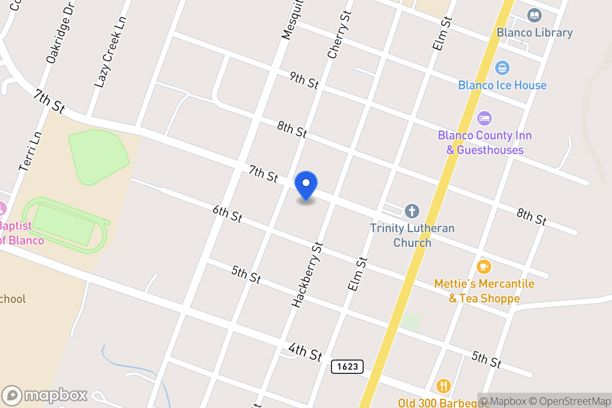 Map of 719  7th St, Blanco, Tx 78606, Blanco