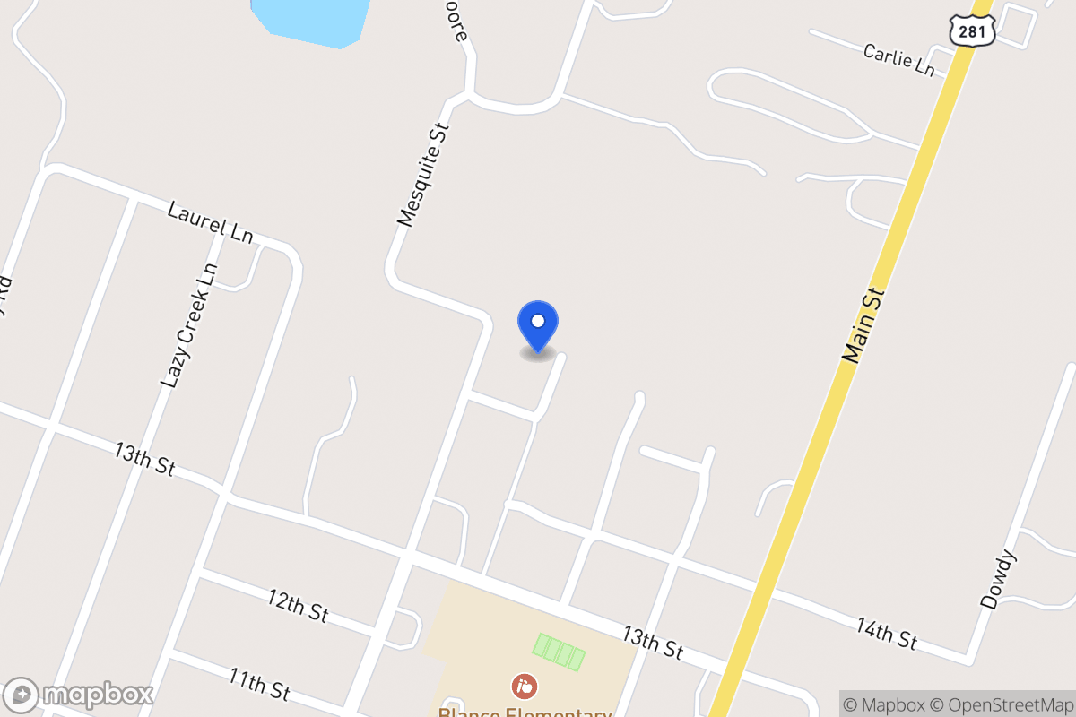 Map of 1515  Cherry St, Blanco, Tx 78606, Blanco