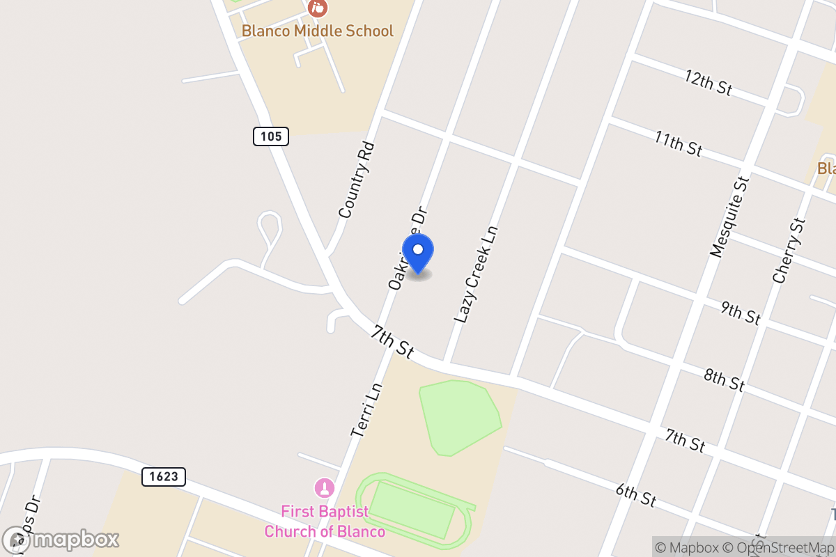 Map of 722  Oakridge Dr, Blanco, Tx 78606, Blanco