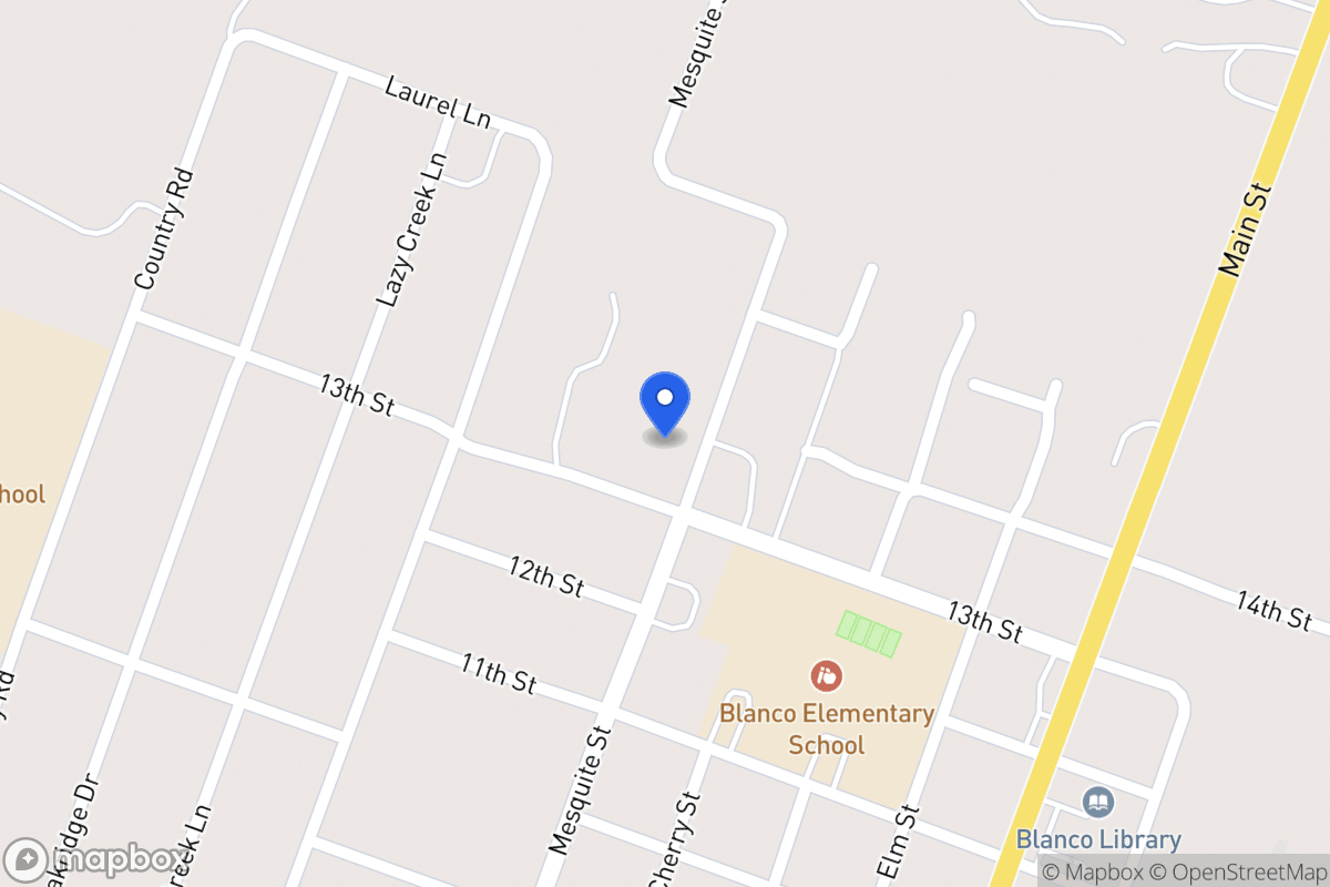 Map of 902  13th St, Blanco, Tx 78606, Blanco