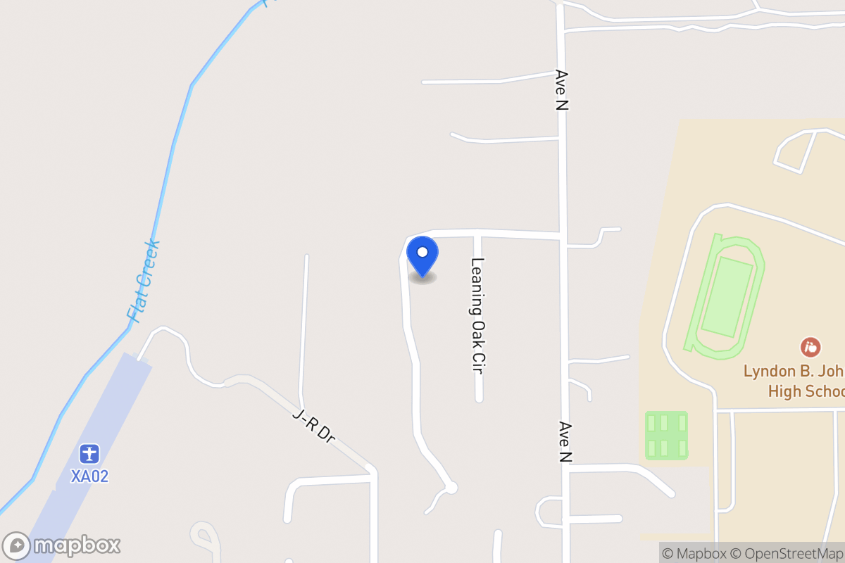 Map of 113  Winding Oak , Johnson City, Tx 78636, Johnson City