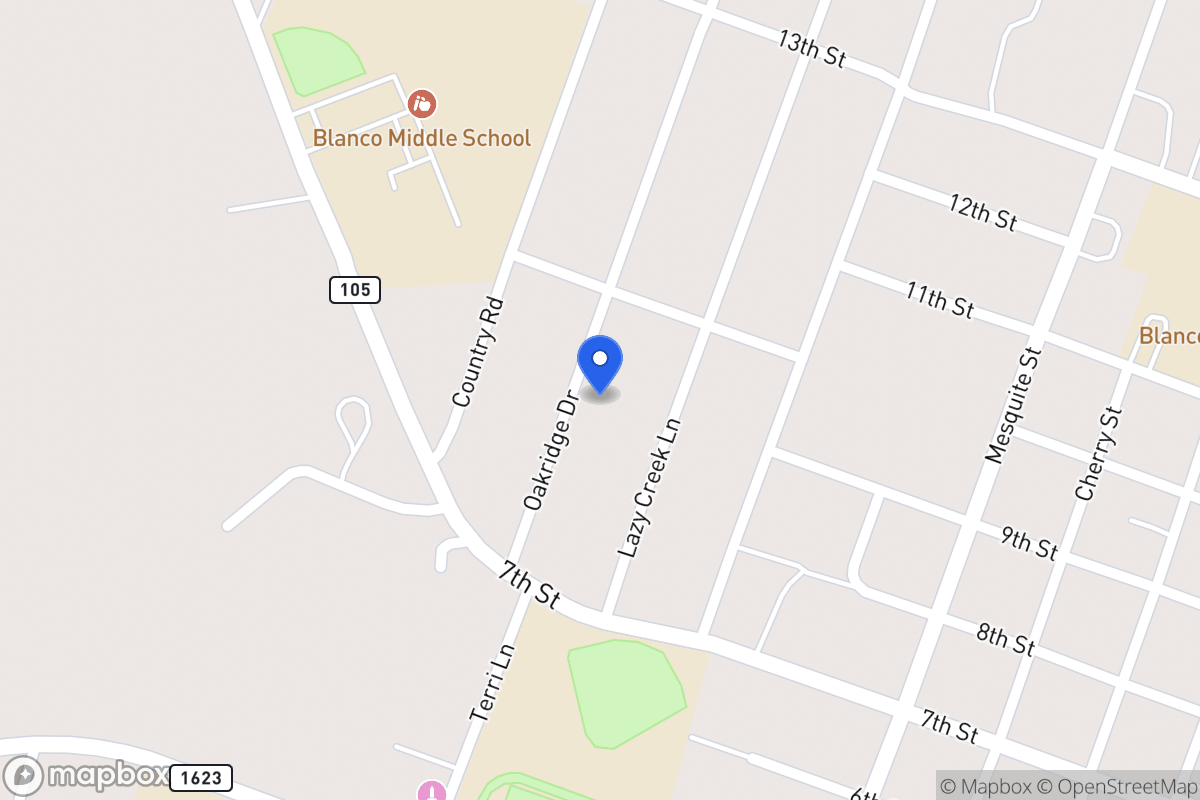 Map of 900  Oakridge Dr, Blanco, Tx 78606, Blanco