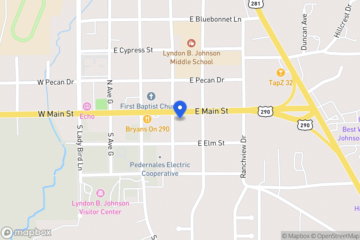 Map of 400 E Main St, Johnson City, Tx 78636, Johnson City