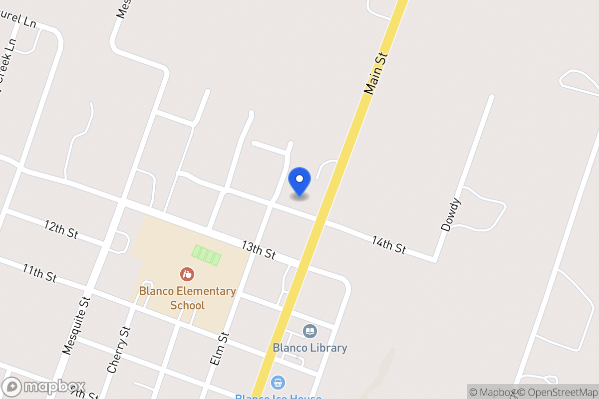 Map of 1407  Main St, Blanco, Tx 78606, Blanco