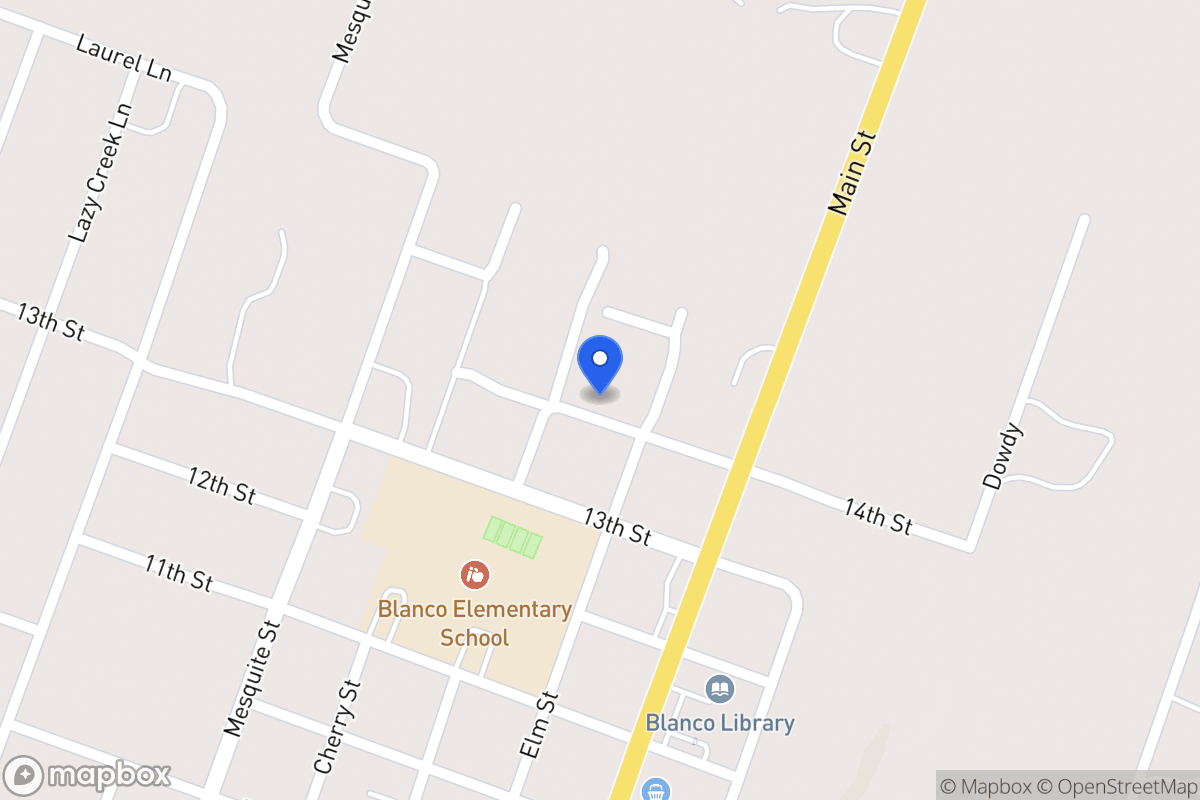 Map of 610  14th St, Blanco, Tx 78606, Blanco