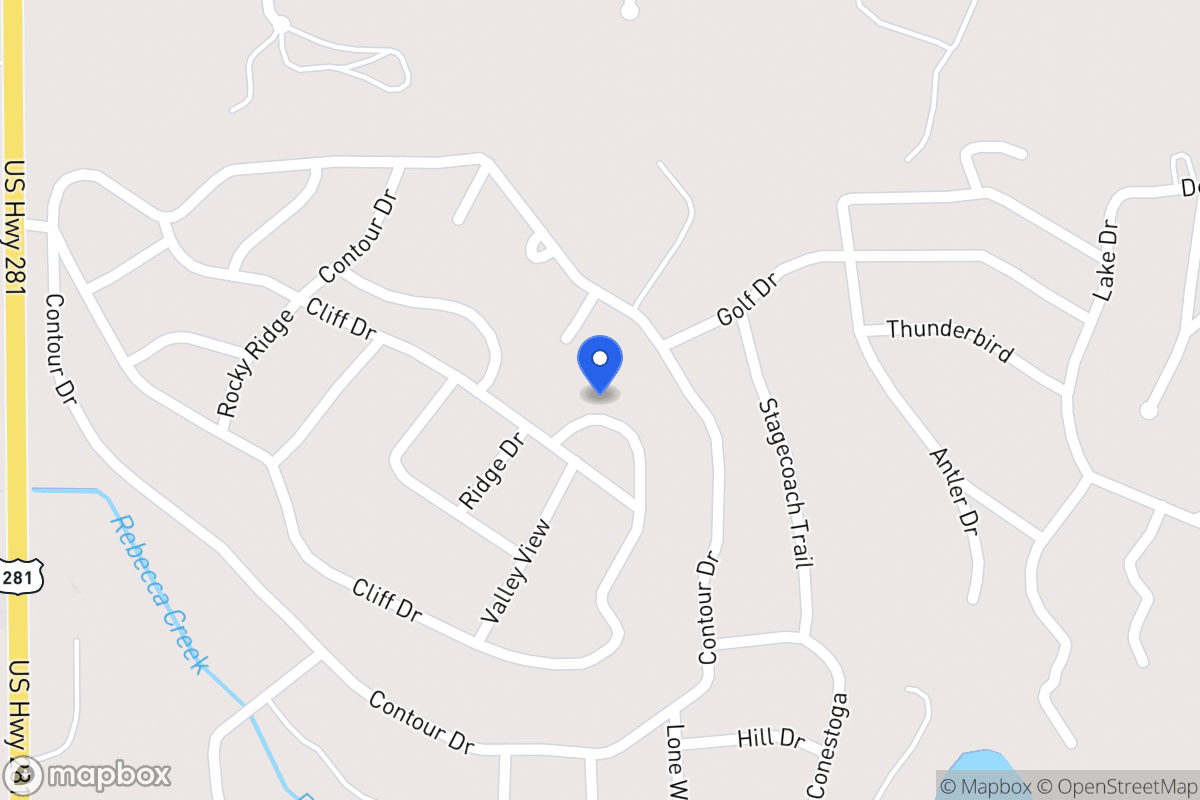 Map of 1033  Cliff Circle , Spring Branch, Tx 78070, Spring Branch