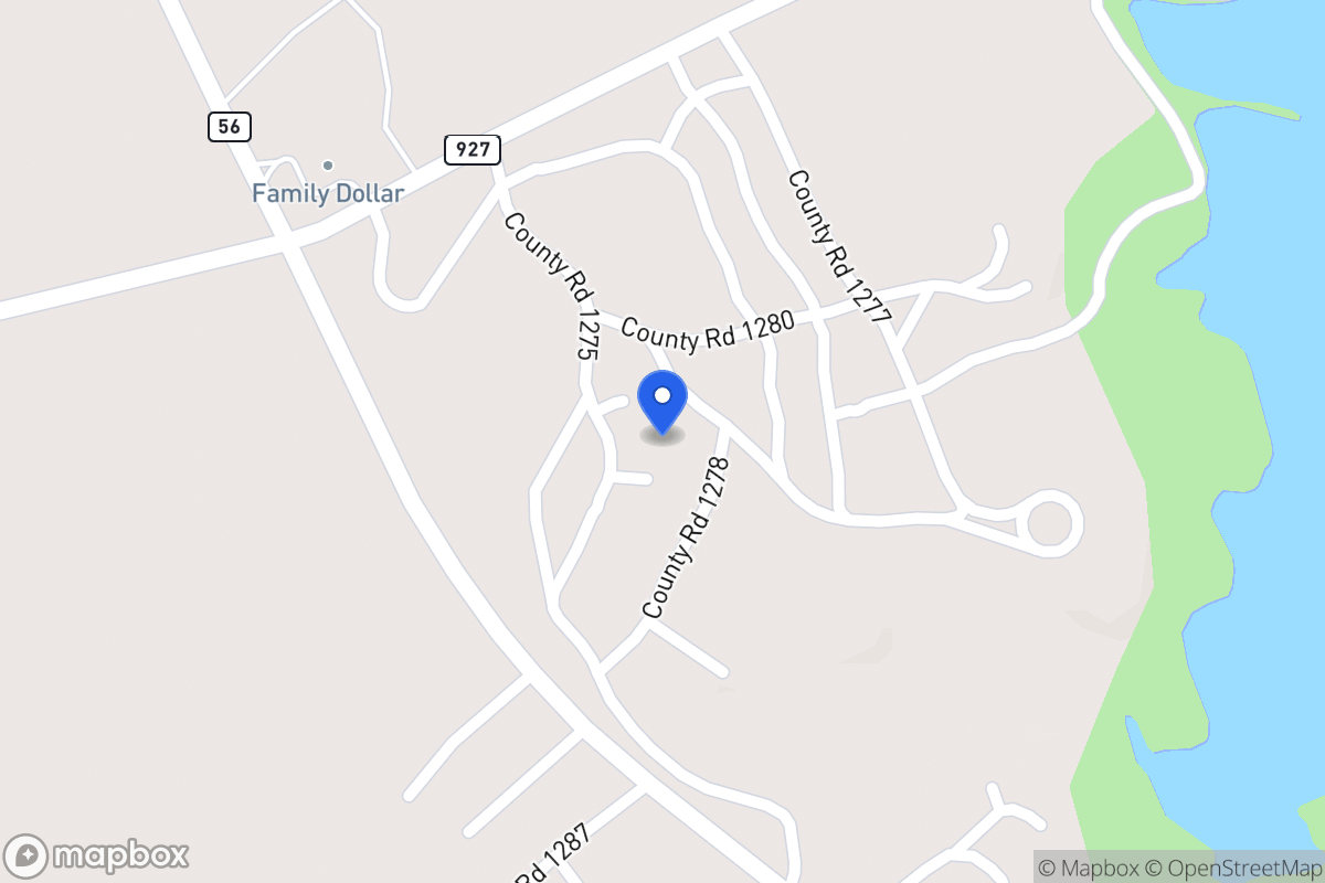 Map of 171  Cr 1275 , Morgan,, Morgan