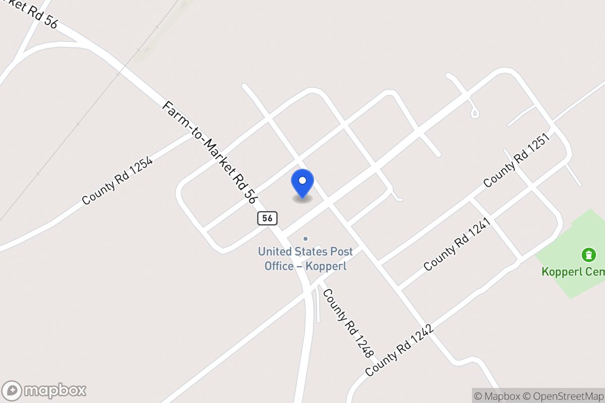 Map of 113  Fm 1859 , Kopperl,, Kopperl