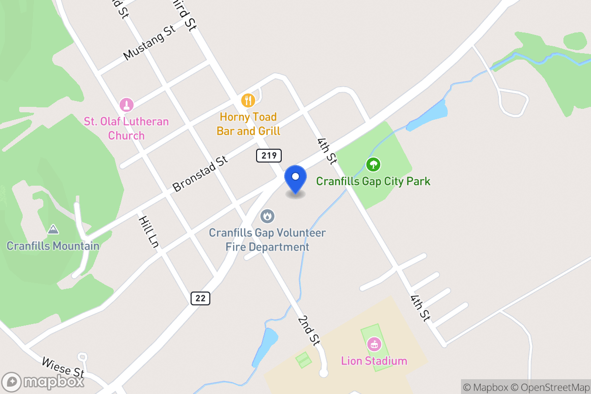 Map of 13521  E Hwy 22 , Cranfills Gap,, Cranfills Gap