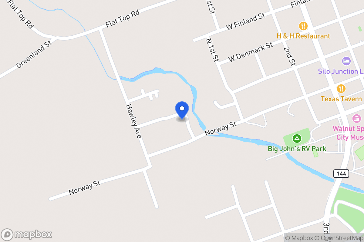 Map of 112  Park Ave , Walnut Springs,, Walnut Springs