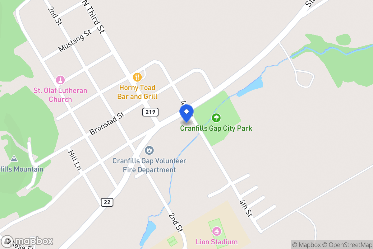 Map of 619  E Hwy 22 , Cranfills Gap,, Cranfills Gap