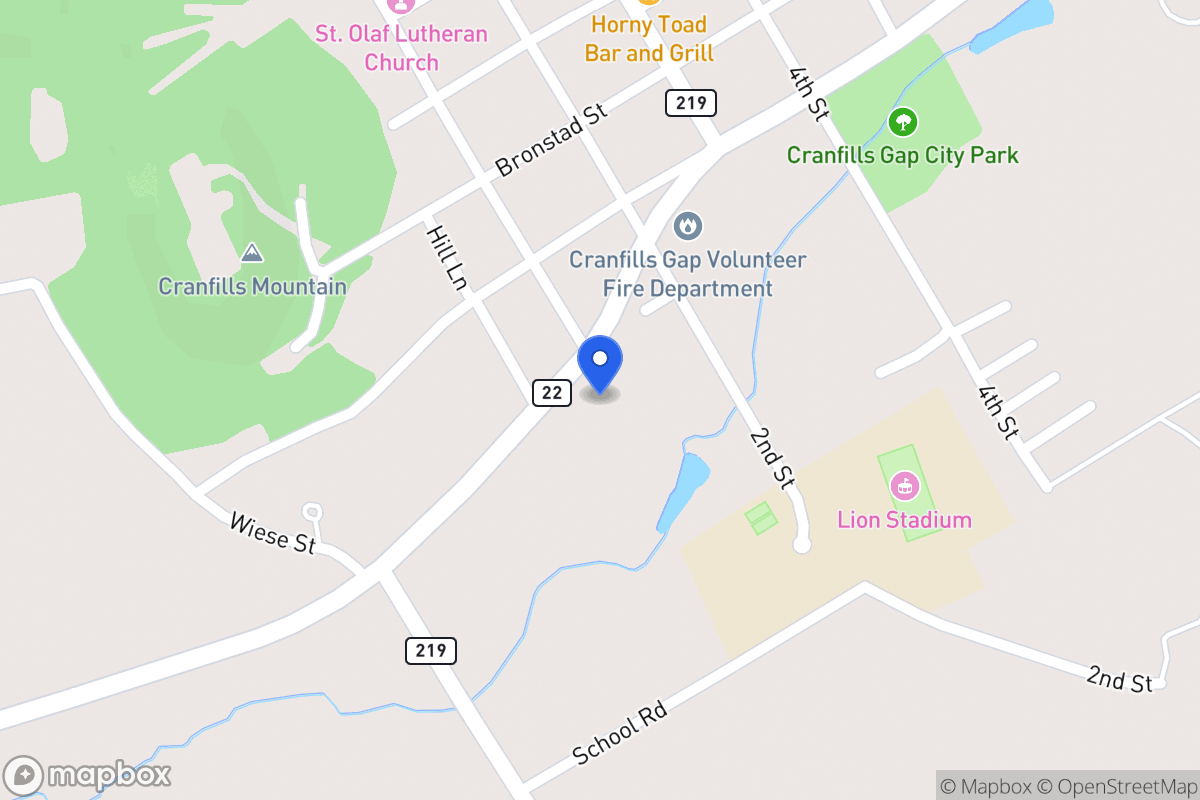 Map of 13595  Hwy 22 , Cranfills Gap,, Cranfills Gap