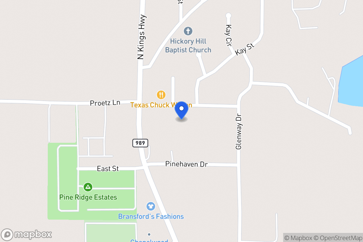 Map of 110 Northwood, Nash, Tx, Nash