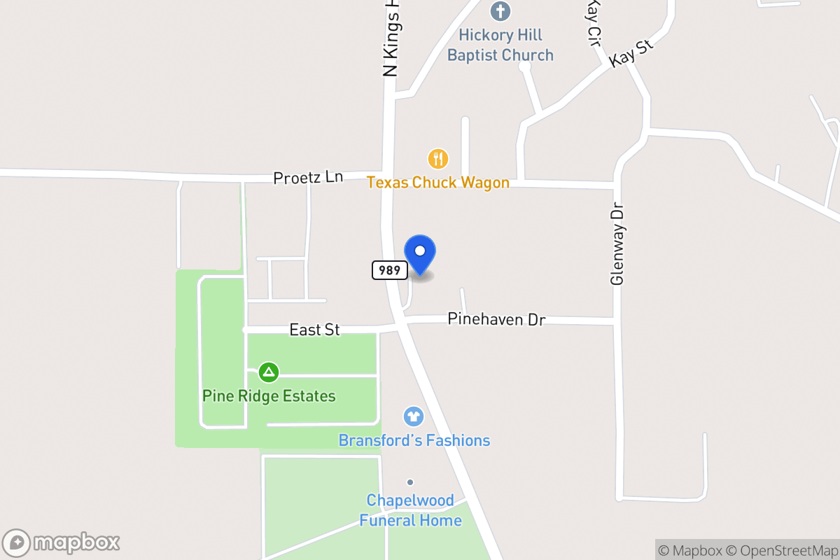 Map of 1104 Kings Hwy N, Nash, Tx, Nash