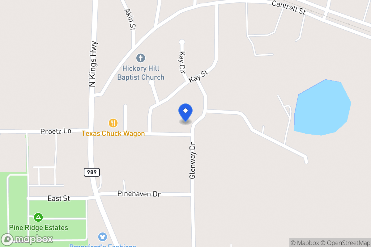 Map of 108 Glenway St, Nash, Tx, Nash