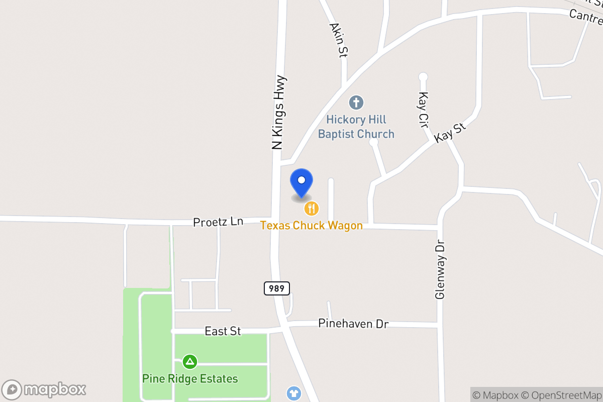 Map of 1200 Kings Hwy N, Nash, Tx, Nash