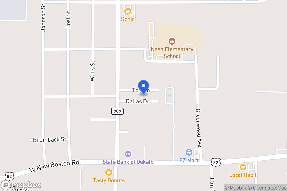 Map of Tori Ln/Dallas Dr, Nash, Tx, Nash