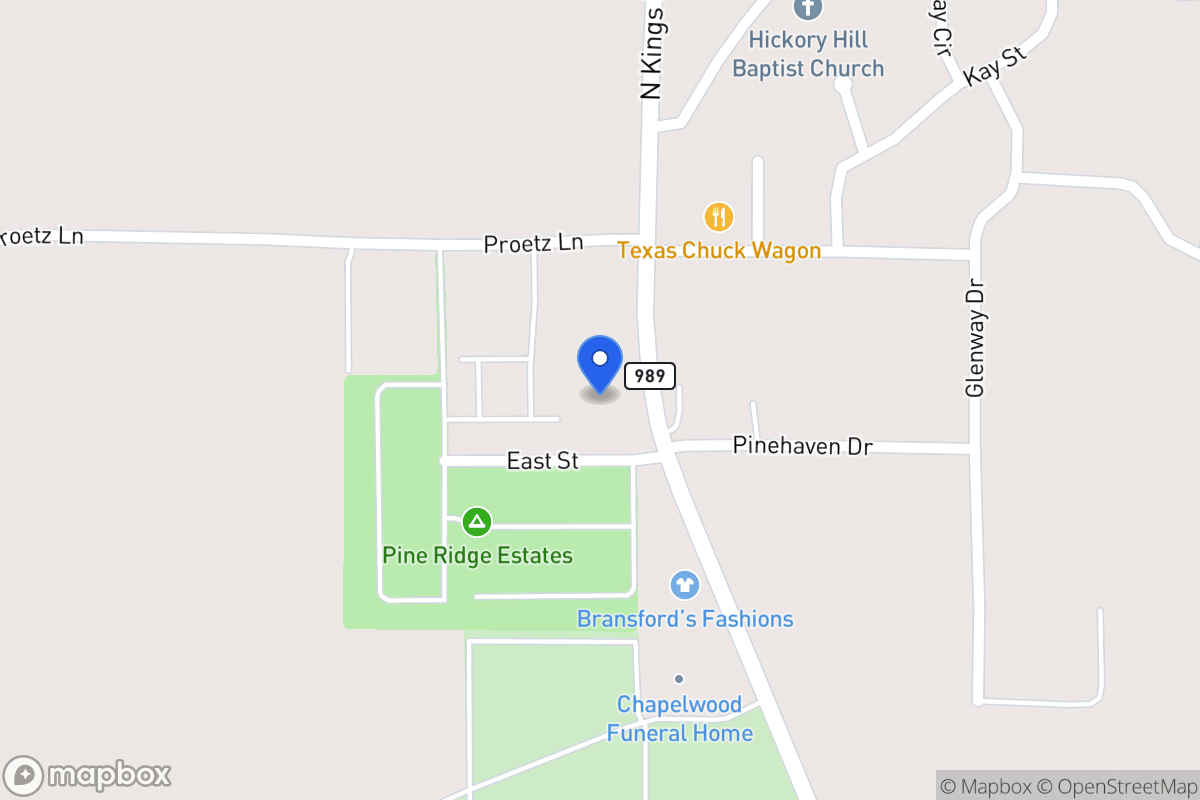 Map of 1103 Kings Hwy N, Nash, Tx, Nash