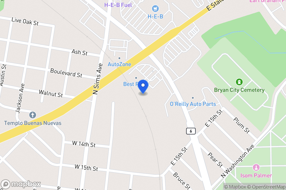 Map of N Texas Ave, ,
