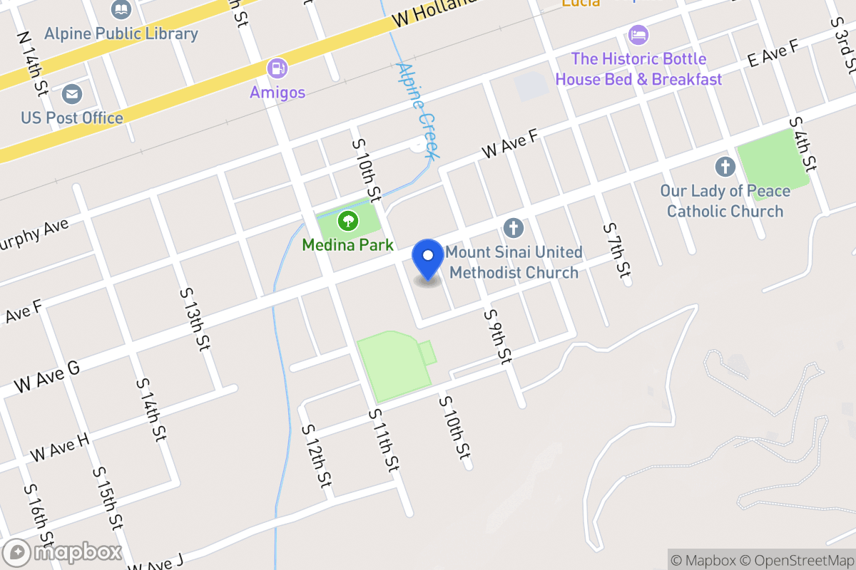 Map of 406 S 10th , Alpine, Tx, Alpine