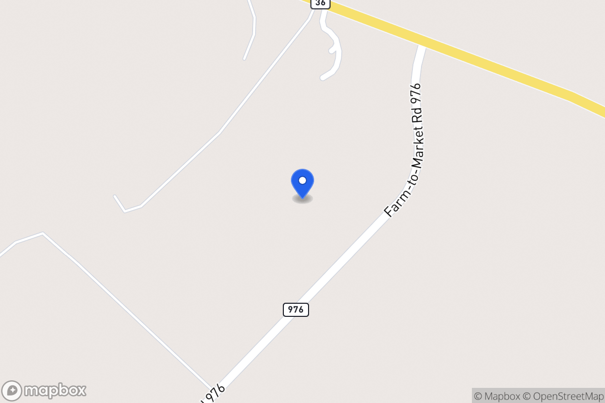 Map of 500  Fm 976 , Somerville, Tx 77879, Somerville