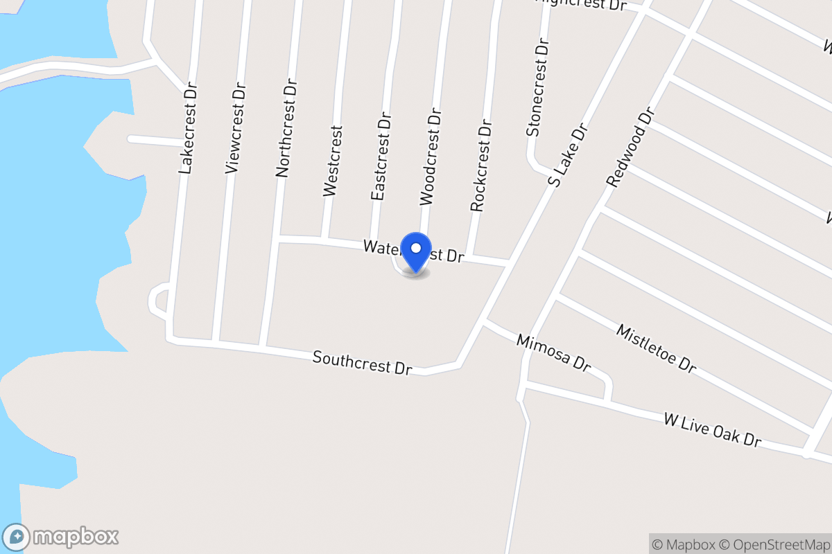Map of 401  Watercrest Dr , Granite Shoals, Tx 78654-2772, Granite Shoals
