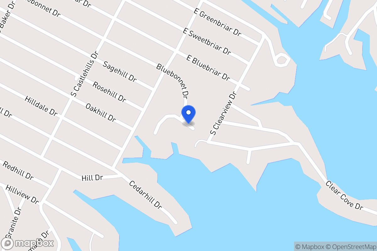 Map of 603  Blue Cove Dr , Granite Shoals, Tx 78654, Granite Shoals