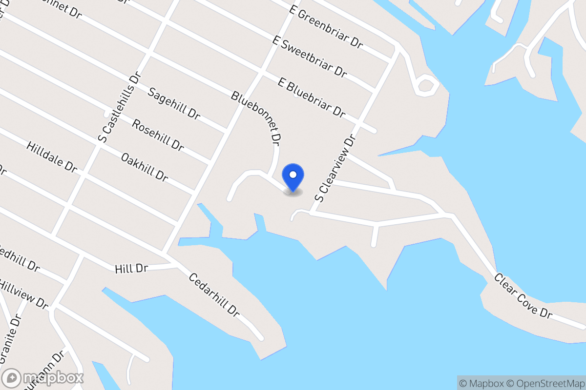 Map of 601  Blue Cove Dr , Granite Shoals, Tx 78654, Granite Shoals