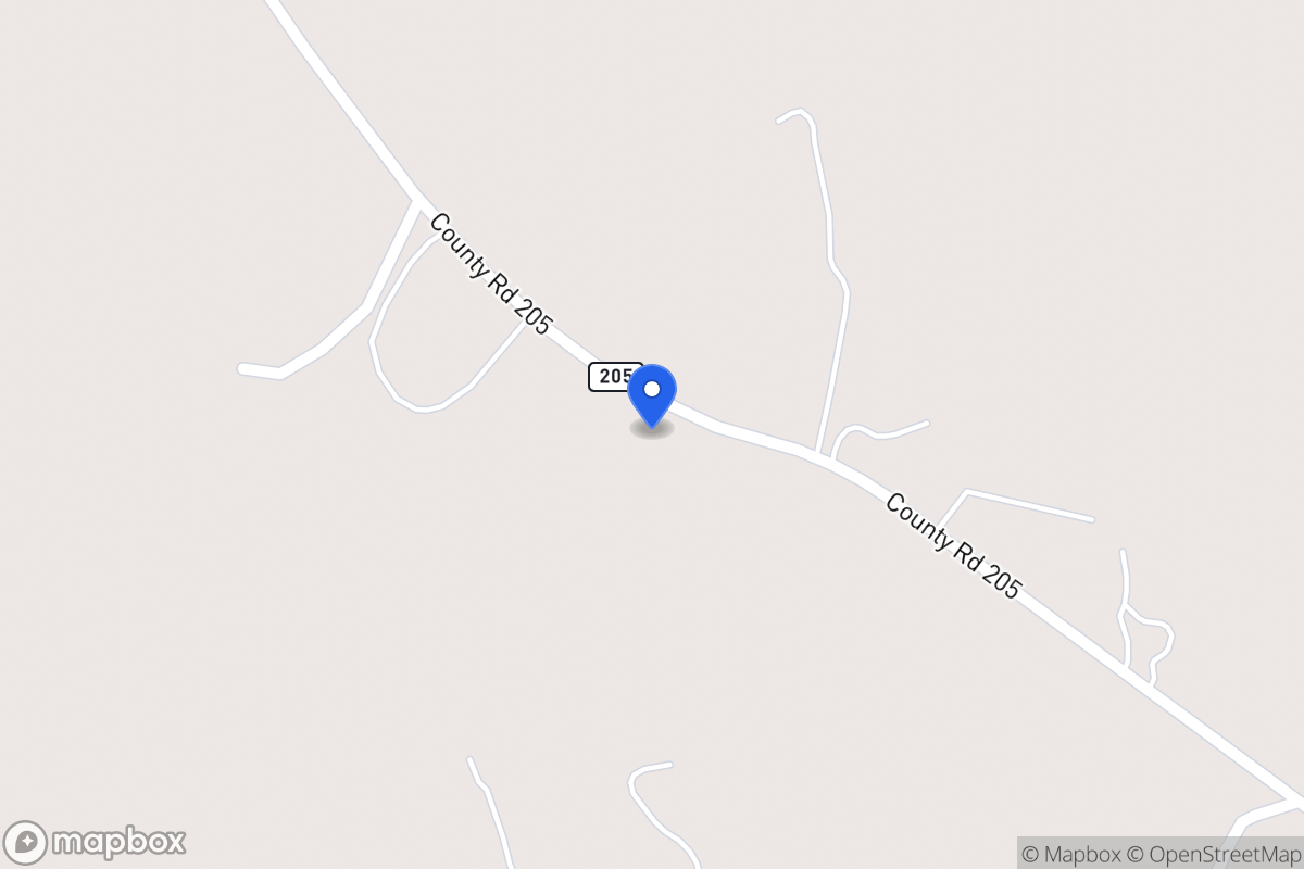 Map of 2945  Cr 205 , Burnet, Tx 78611-1092, Burnet